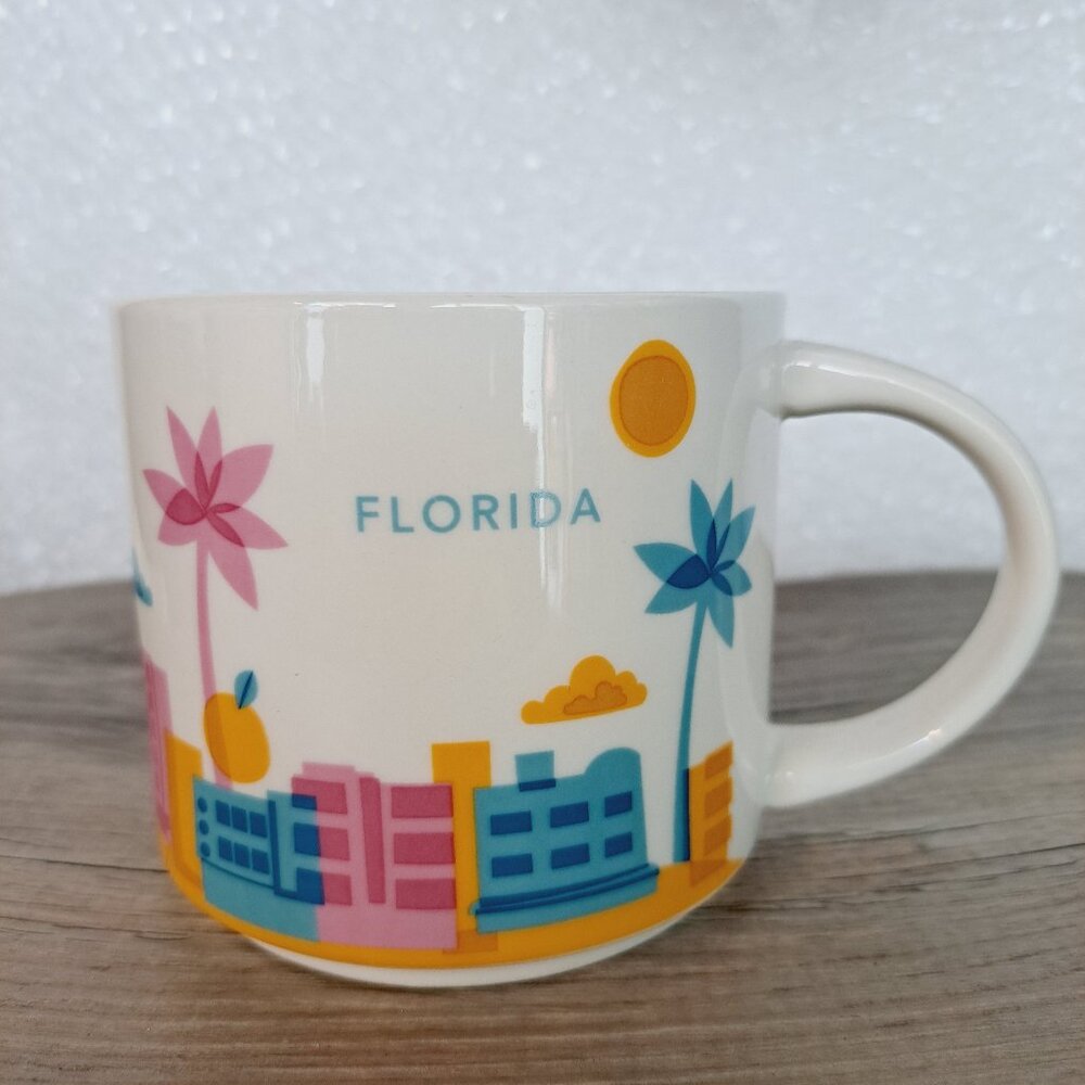 Starbucks Florida Mug You Are Here Collection Discontinued Coffee 14 fl oz YAH - Picture 9 of 11